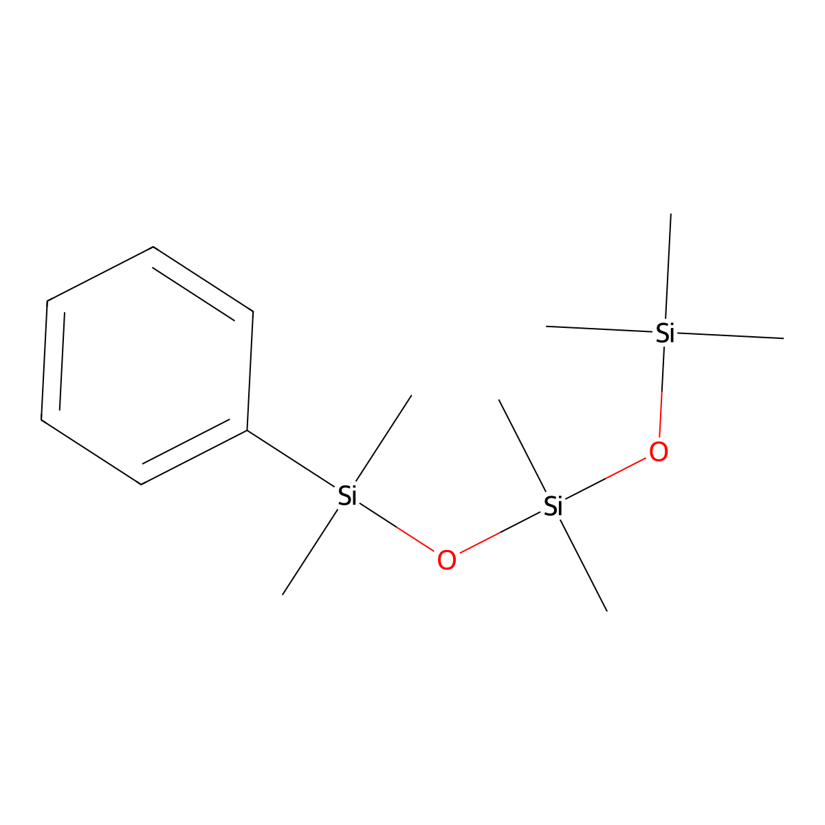 Trisiloxane, heptamethylphenyl- molecular structure, CAS 72451-53-7