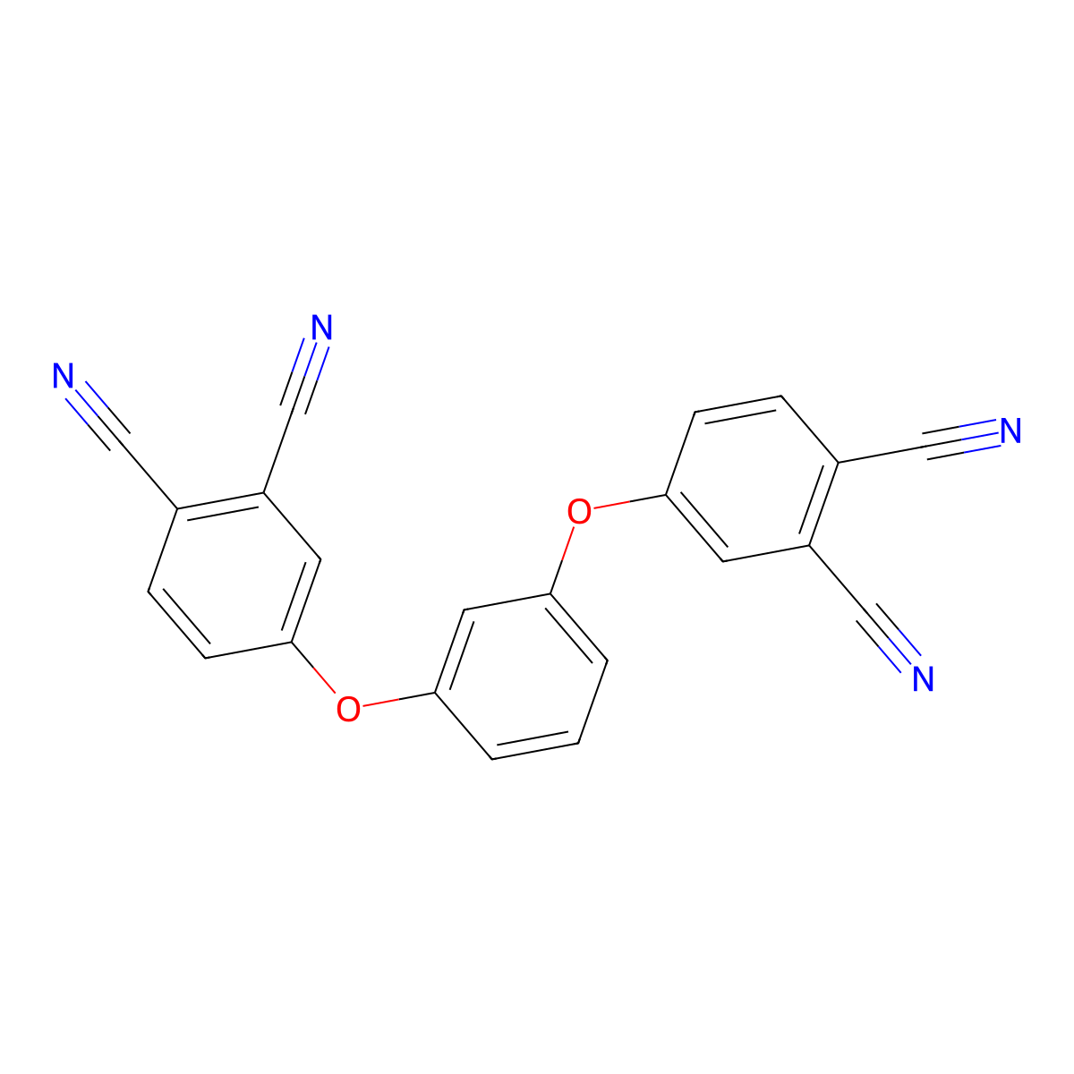 1,3-Bis(3,4-dicyanophenoxy)benzene molecular structure, CAS 72452-47-2