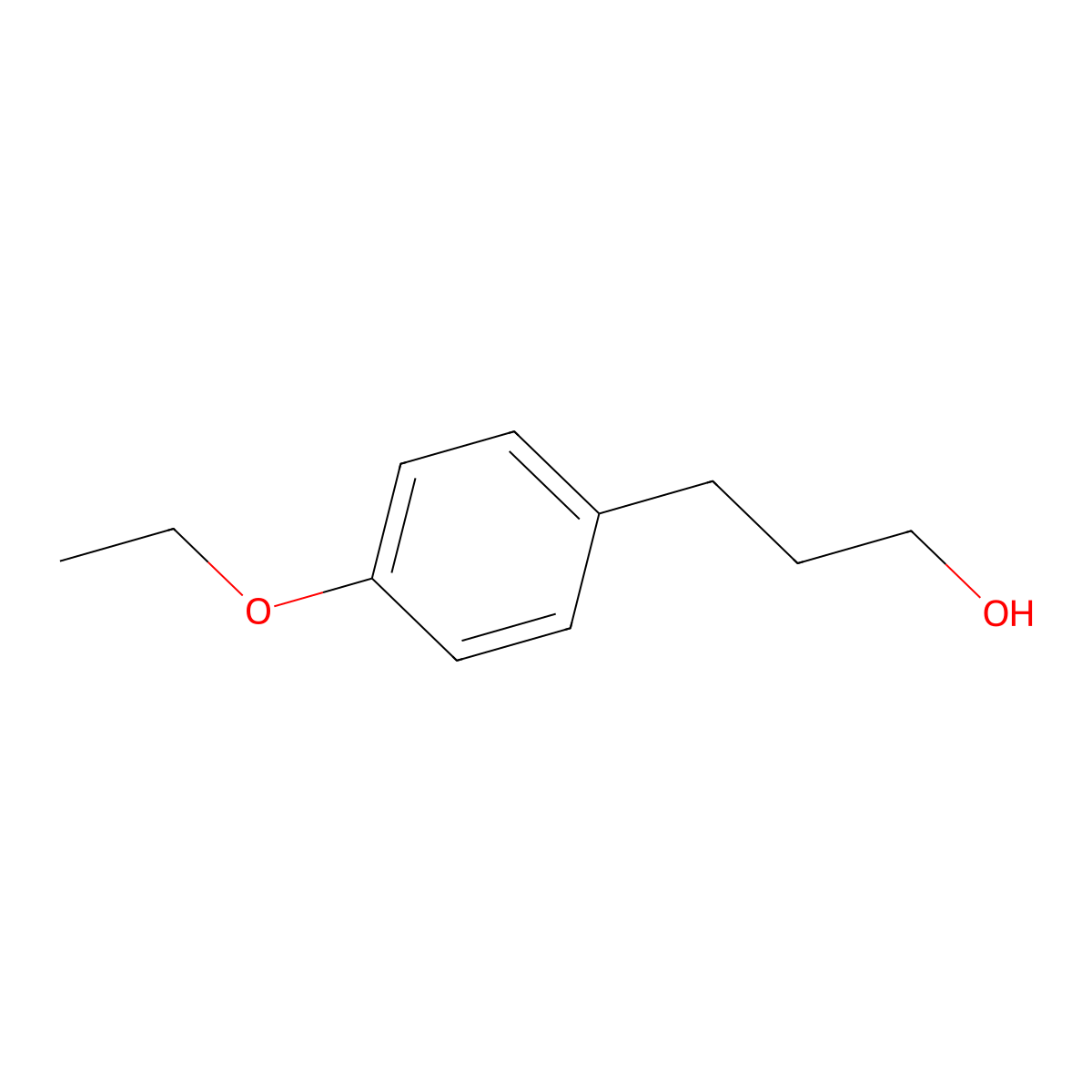 3-(4-Ethoxyphenyl)propan-1-ol molecular structure, CAS 72457-43-3