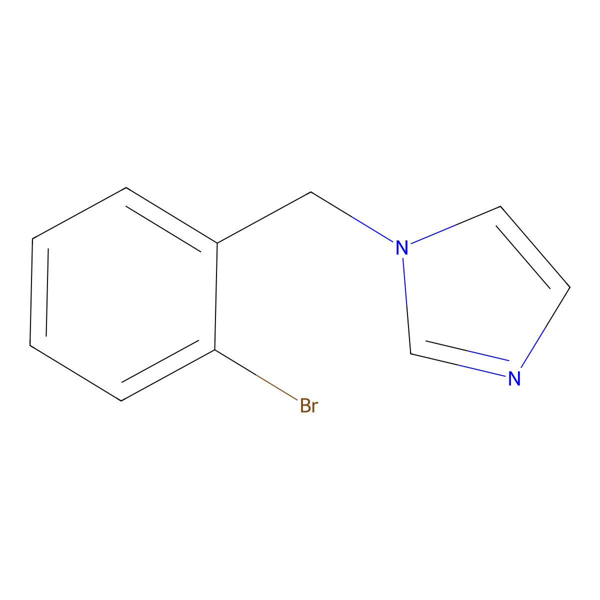 1-(2-Bromobenzyl)-1H-imidazole molecular structure, CAS 72459-45-1