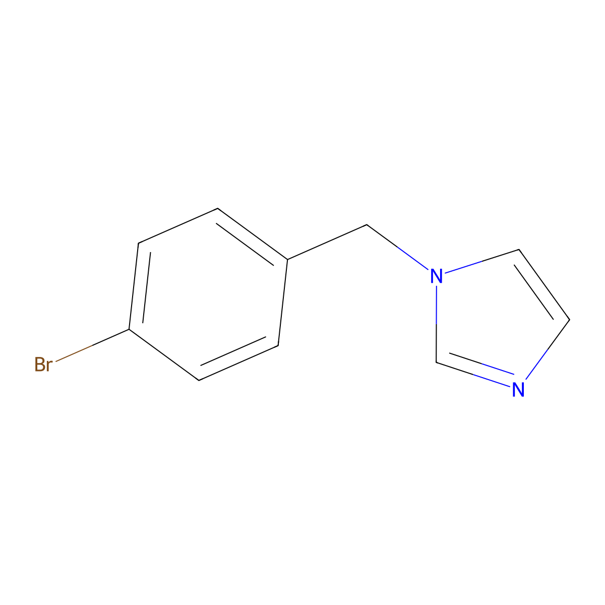 1-(4-Bromobenzyl)-1H-imidazole molecular structure, CAS 72459-46-2