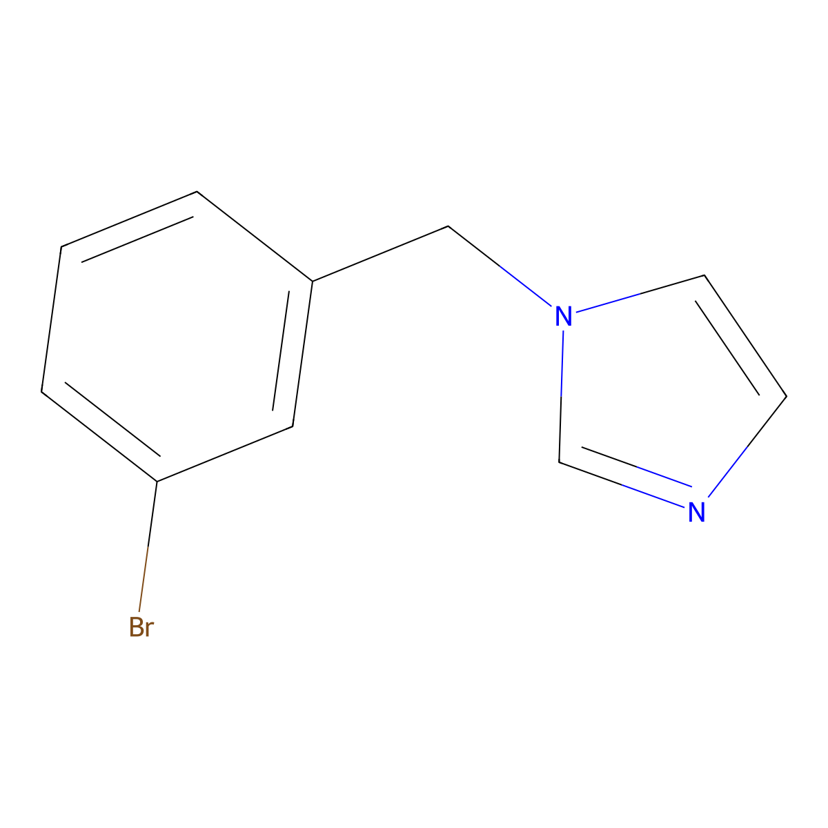 1-(3-Bromobenzyl)-1H-imidazole molecular structure, CAS 72459-47-3