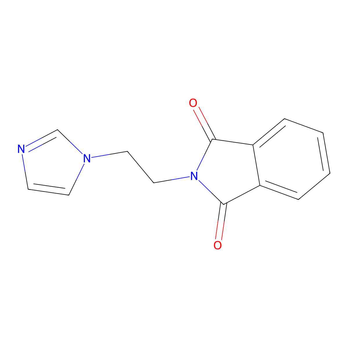 2-(2-(1H-Imidazol-1-yl)ethyl)-1H-isoindole-1,3(2H)-dione molecular structure, CAS 72459-53-1
