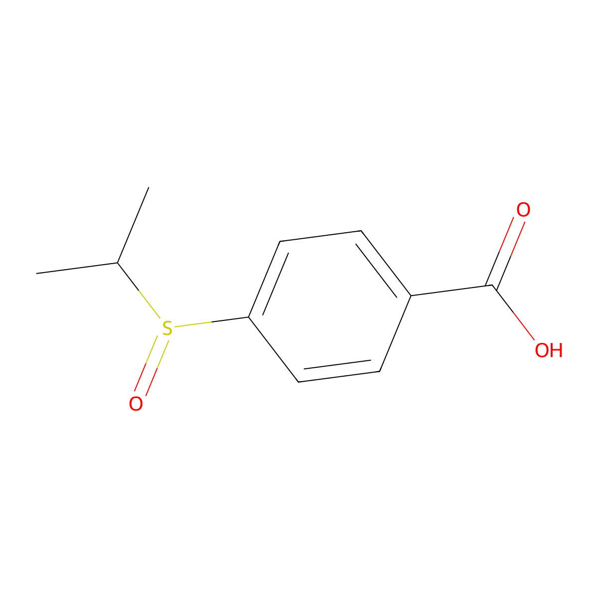 4-(Propane-2-sulfinyl)benzoic acid molecular structure, CAS 72460-80-1