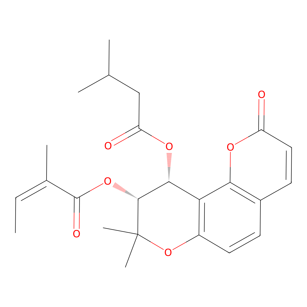 Praeruptorin C molecular structure, CAS 72463-77-5