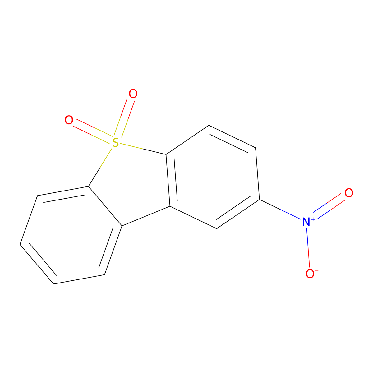 2-Nitro-dibenzothiophene 5,5-dioxide molecular structure, CAS 72469-59-1