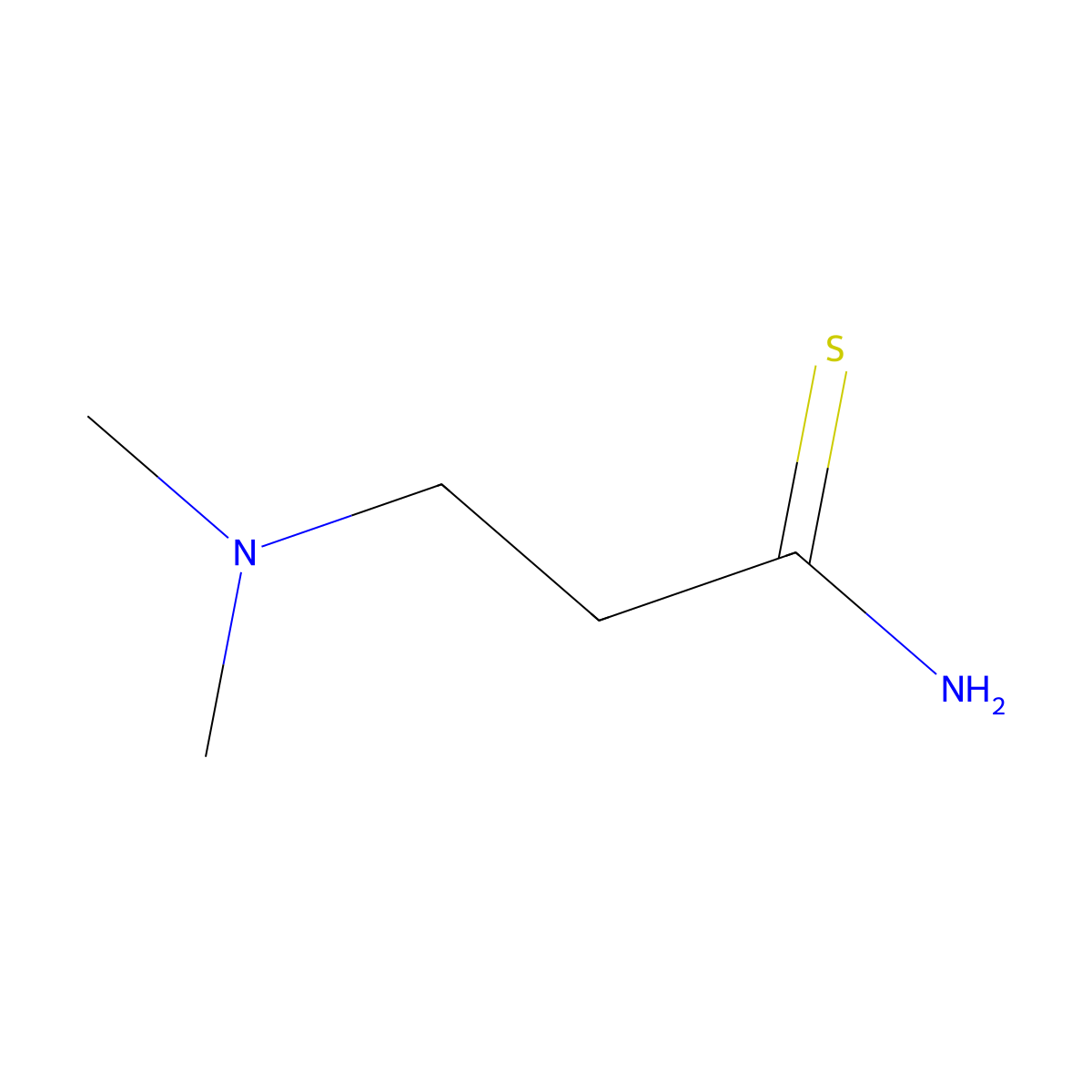 3-(Dimethylamino)propanethioamide molecular structure, CAS 724691-88-7