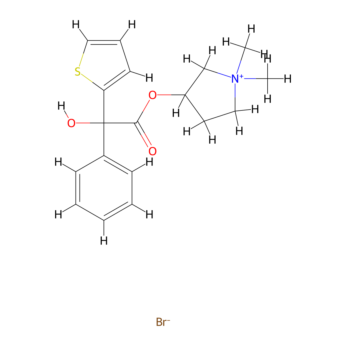 Heteronium Bromide molecular structure, CAS 7247-57-6