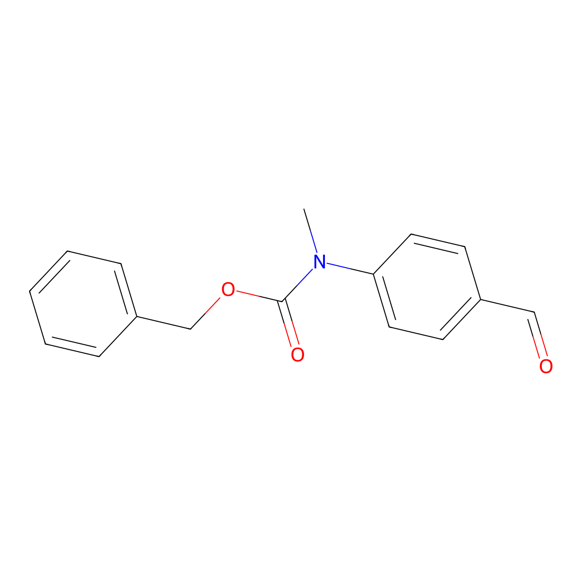 benzyl N-(4-formylphenyl)-N-methylcarbamate molecular structure, CAS 724704-84-1