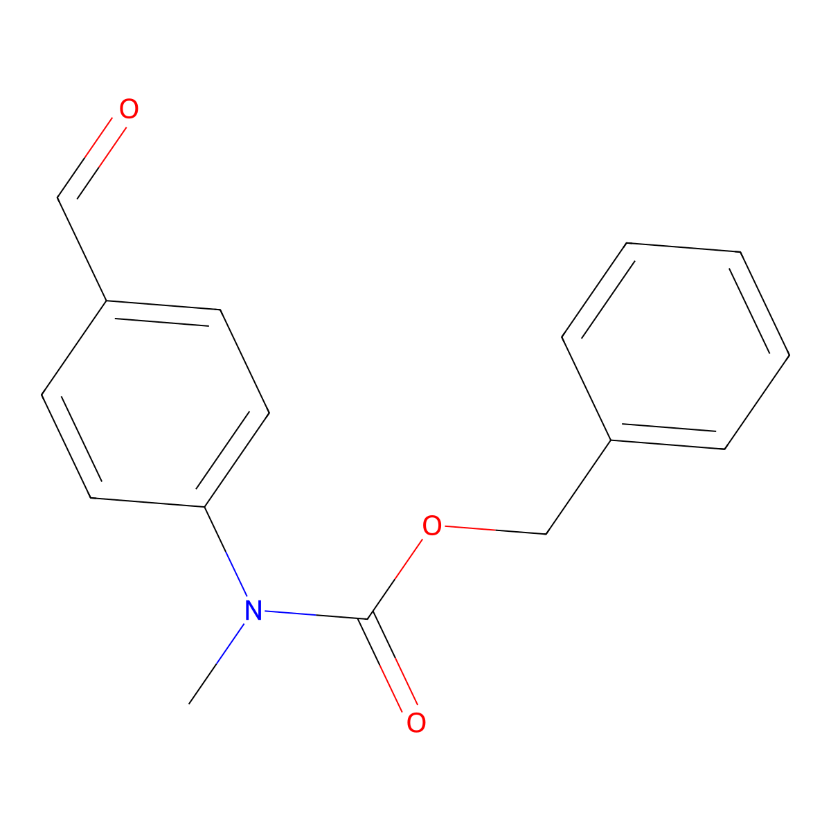 benzyl N-(4-formylphenyl)-N-methylcarbamate molecular structure, CAS 724704-84-1