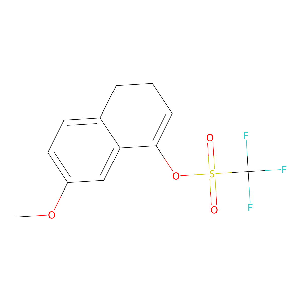 7-Methoxy-3,4-dihydronaphthalen-1-yl trifluoromethanesulfonate molecular structure, CAS 724707-85-1
