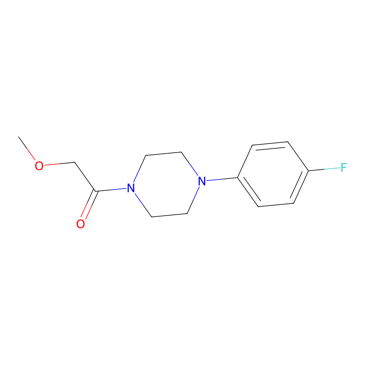 1-[4-(4-Fluorophenyl)piperazin-1-yl]-2-methoxyethanone molecular structure, CAS 724734-83-2