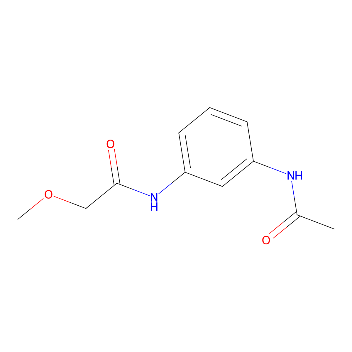 N-(3-acetamidophenyl)-2-methoxyacetamide molecular structure, CAS 724734-86-5