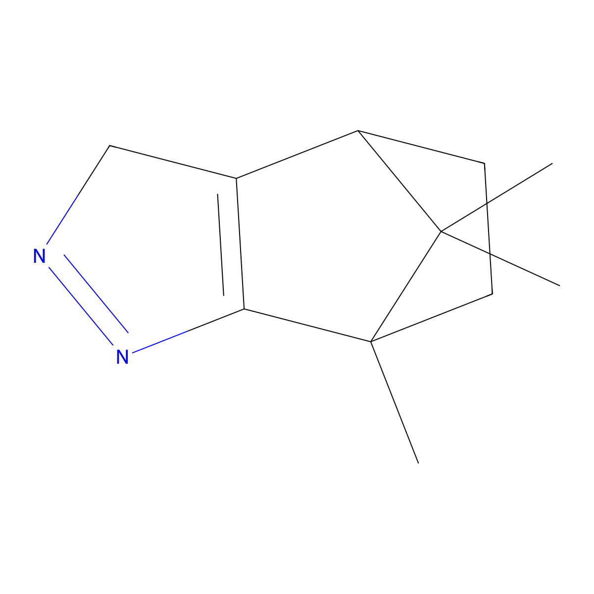 4,5,6,7-Tetrahydro-7,8,8-trimethyl-4,7-methano-3H-indazole molecular structure, CAS 724742-89-6