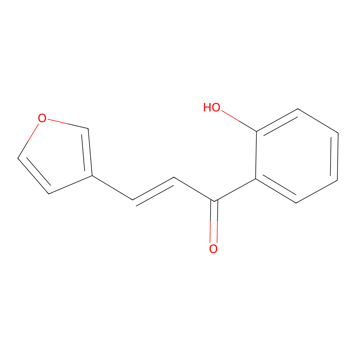 3-(Furan-3-yl)-1-(2-hydroxyphenyl)prop-2-en-1-one molecular structure, CAS 724743-97-9