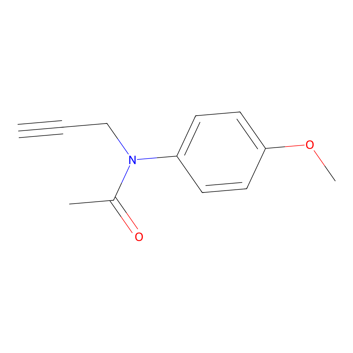 N-(4-methoxyphenyl)-N-(2-propynyl)acetamide molecular structure, CAS 724744-50-7