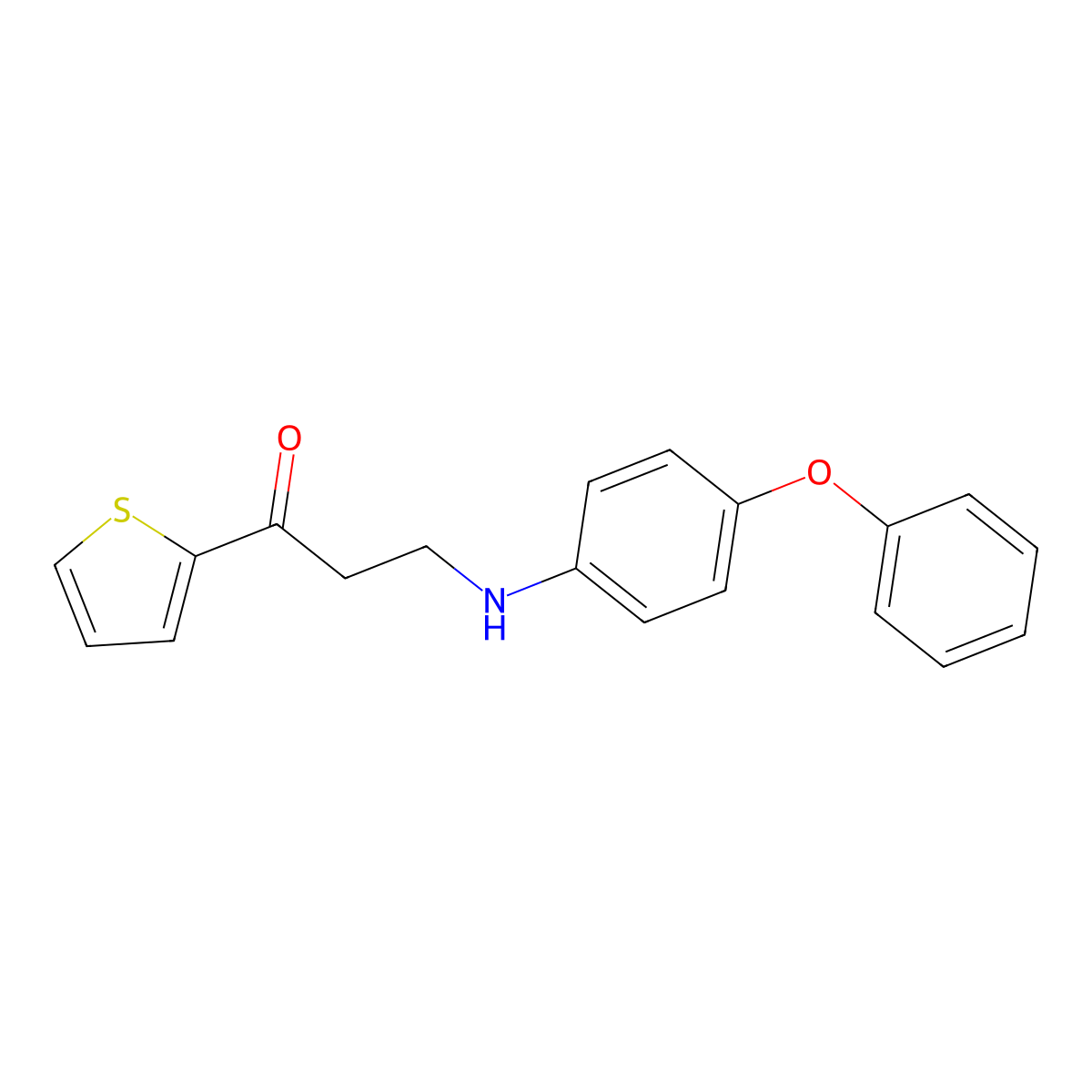 3-(4-Phenoxyanilino)-1-(2-thienyl)-1-propanone molecular structure, CAS 724745-61-3