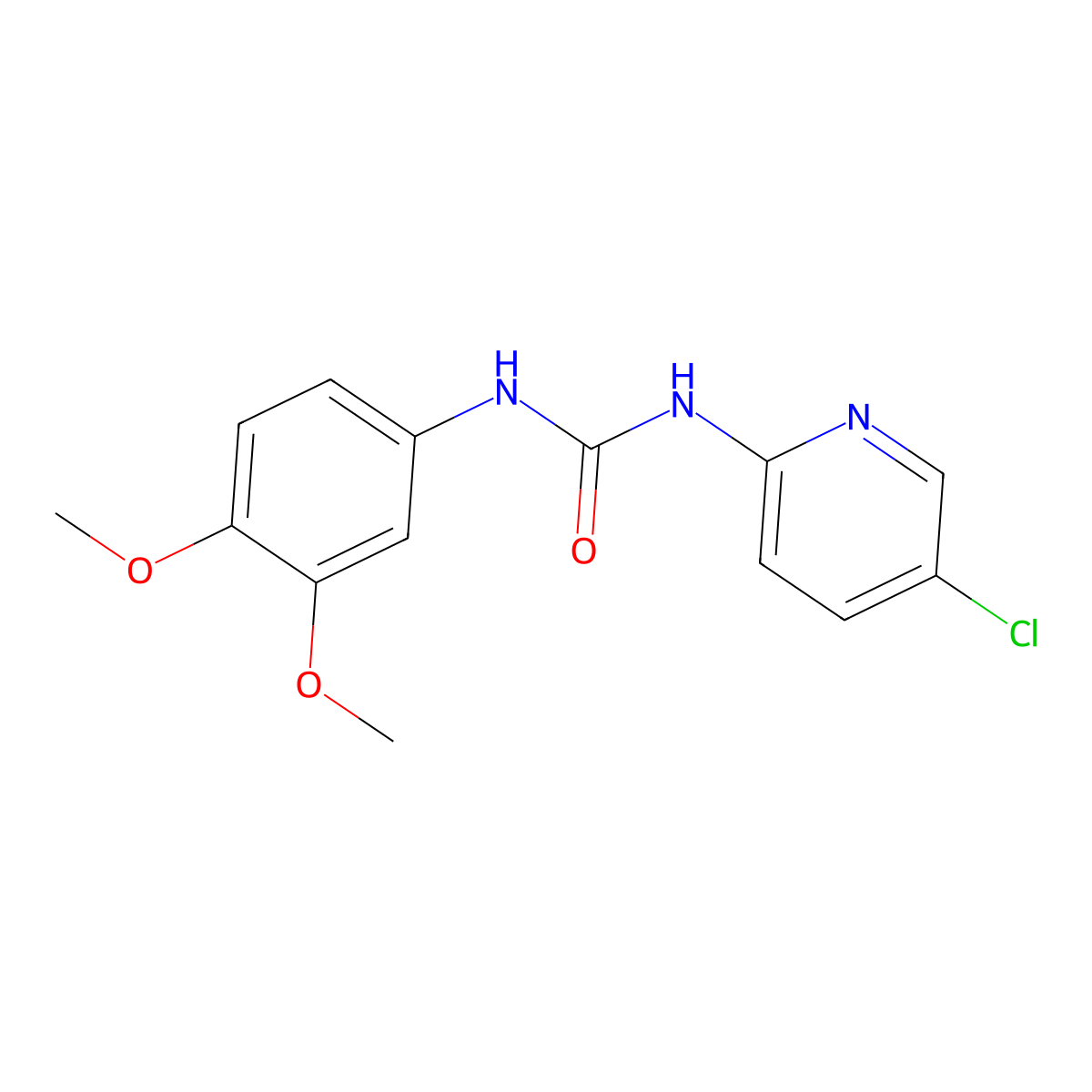 1-(5-Chloropyridin-2-yl)-3-(3,4-dimethoxyphenyl)urea molecular structure, CAS 724754-65-8