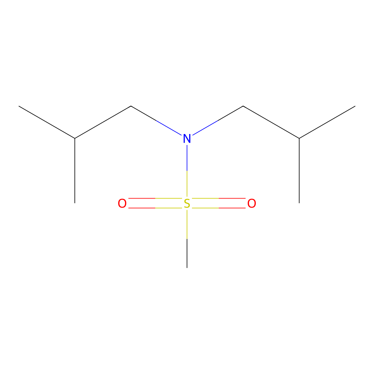 N,N-bis(2-methylpropyl)methanesulfonamide molecular structure, CAS 724760-06-9