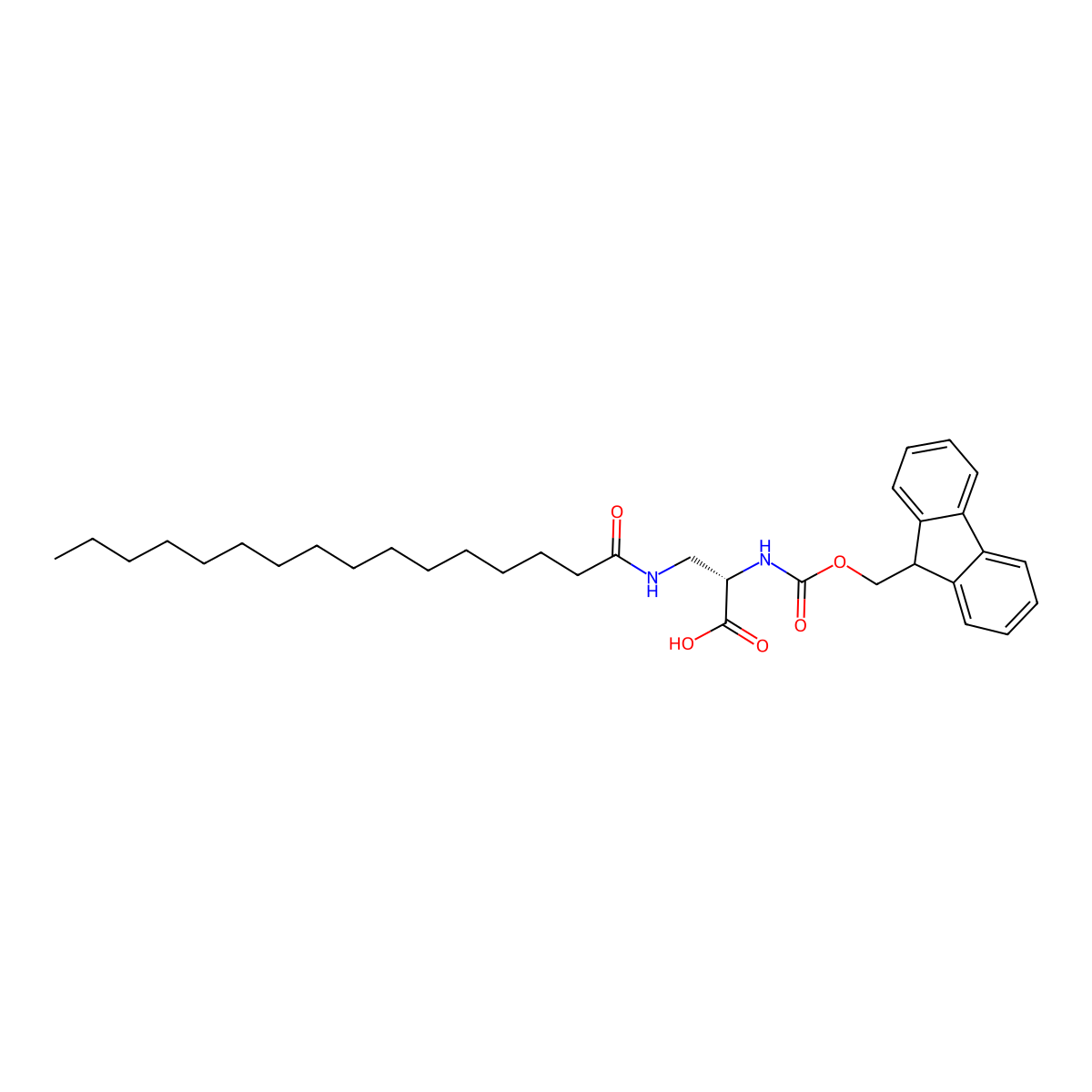 Fmoc-l-dap(palm)-oh molecular structure, CAS 724785-41-5