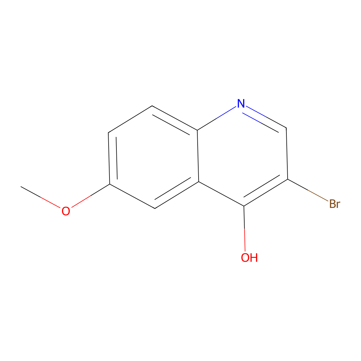 3-Bromo-6-methoxyquinolin-4-ol molecular structure, CAS 724788-41-4