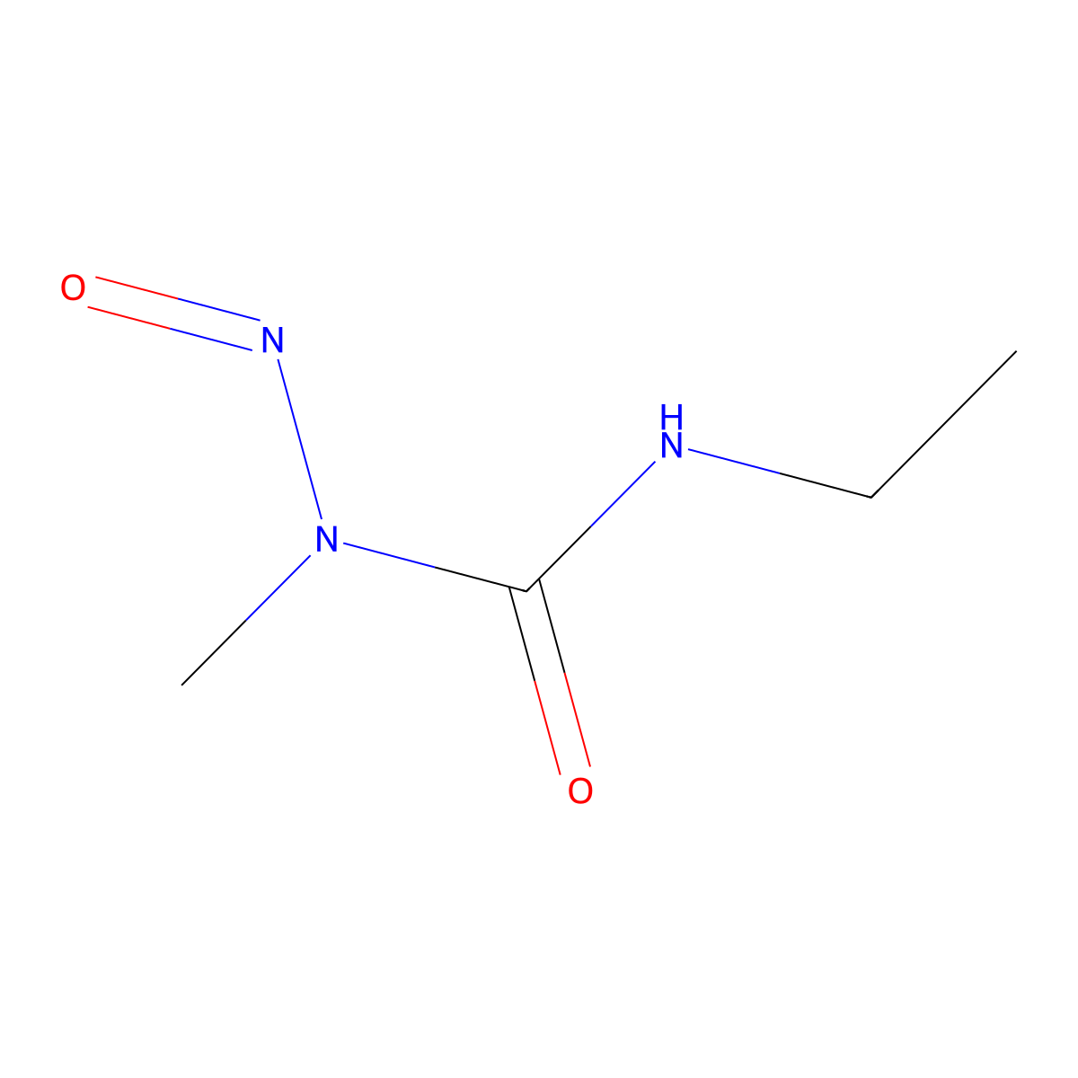 1-Nitroso-1-methyl-3-ethylurea molecular structure, CAS 72479-13-1