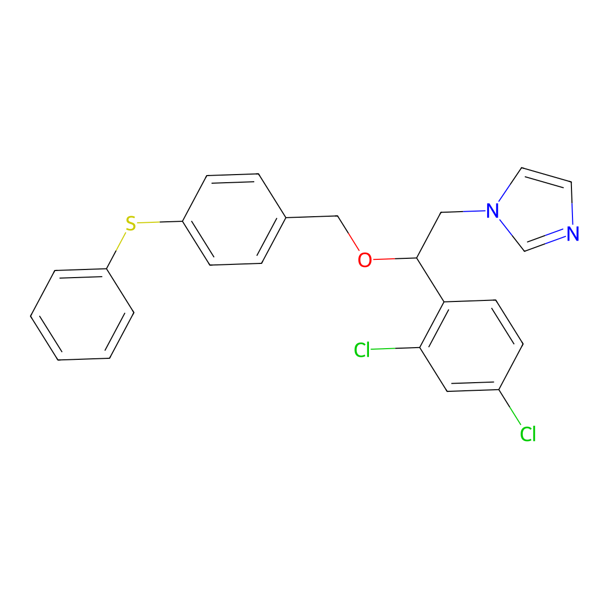 Fenticonazole molecular structure, CAS 72479-26-6