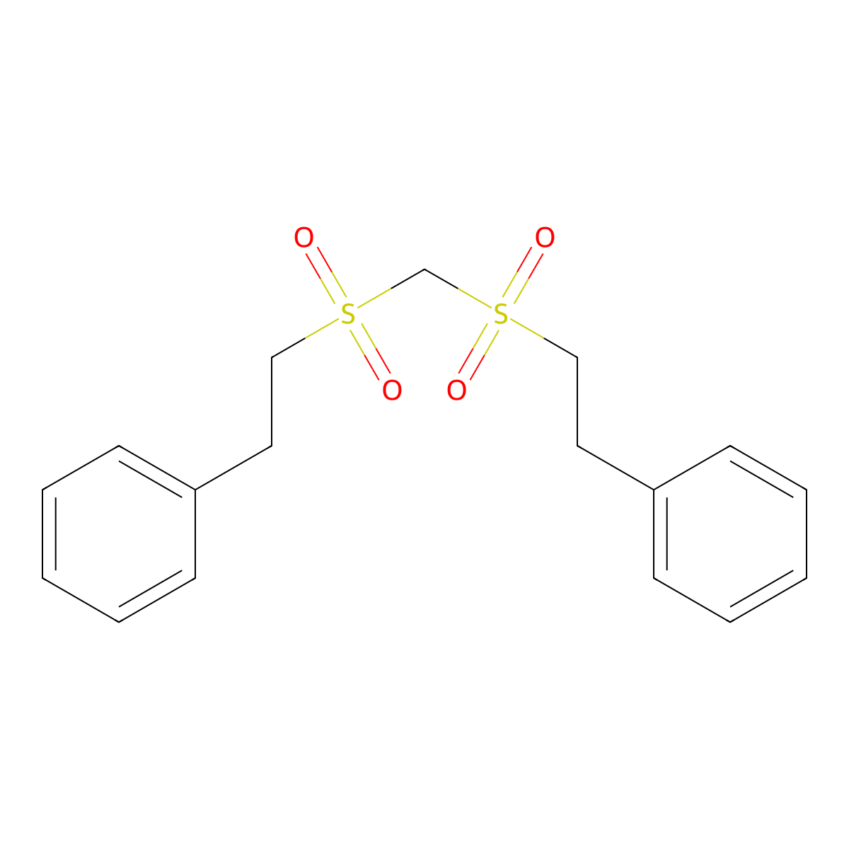 2-(Phenethylsulfonylmethylsulfonyl)ethylbenzene molecular structure, CAS 7248-73-9
