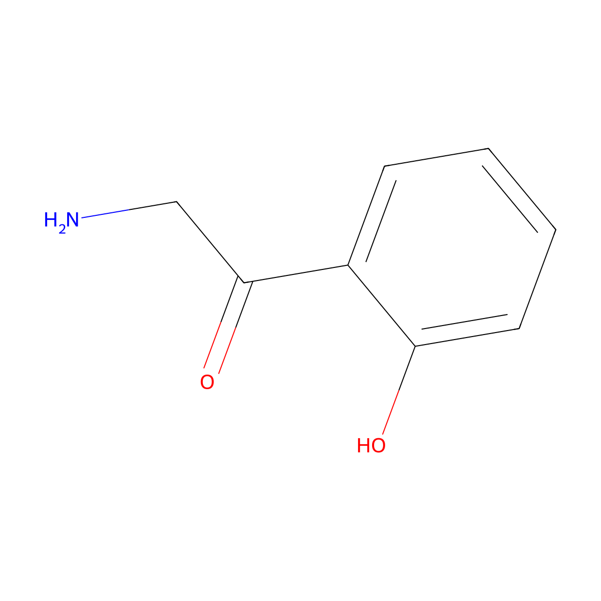 2-Amino-1-(2-hydroxyphenyl)ethan-1-one molecular structure, CAS 72481-17-5