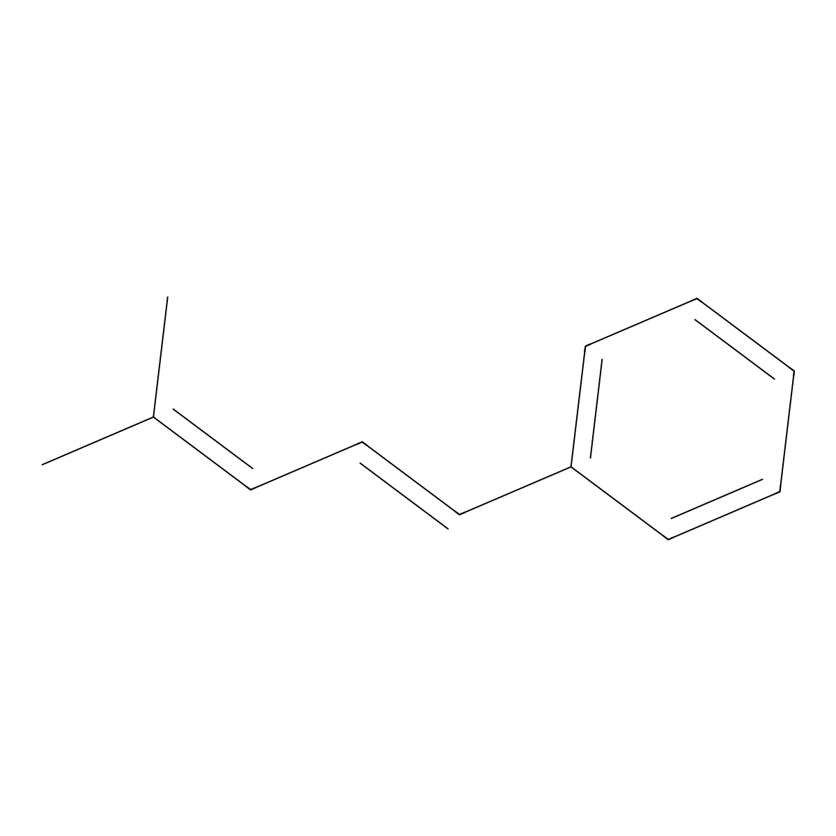 4-Methyl-1-phenyl-1,3-pentadiene molecular structure, CAS 72486-22-7
