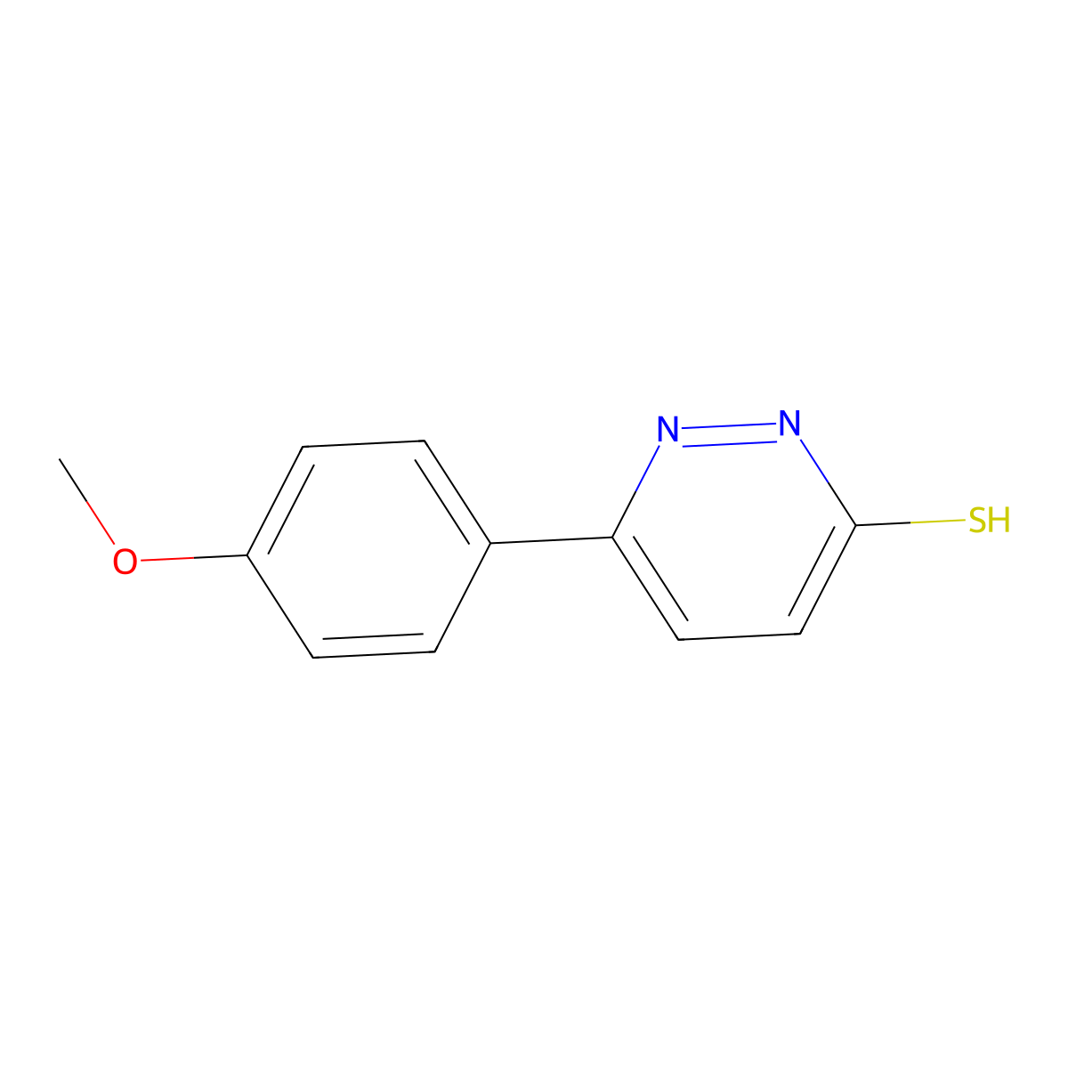6-(4-Methoxyphenyl)pyridazine-3-thiol molecular structure, CAS 72486-28-3