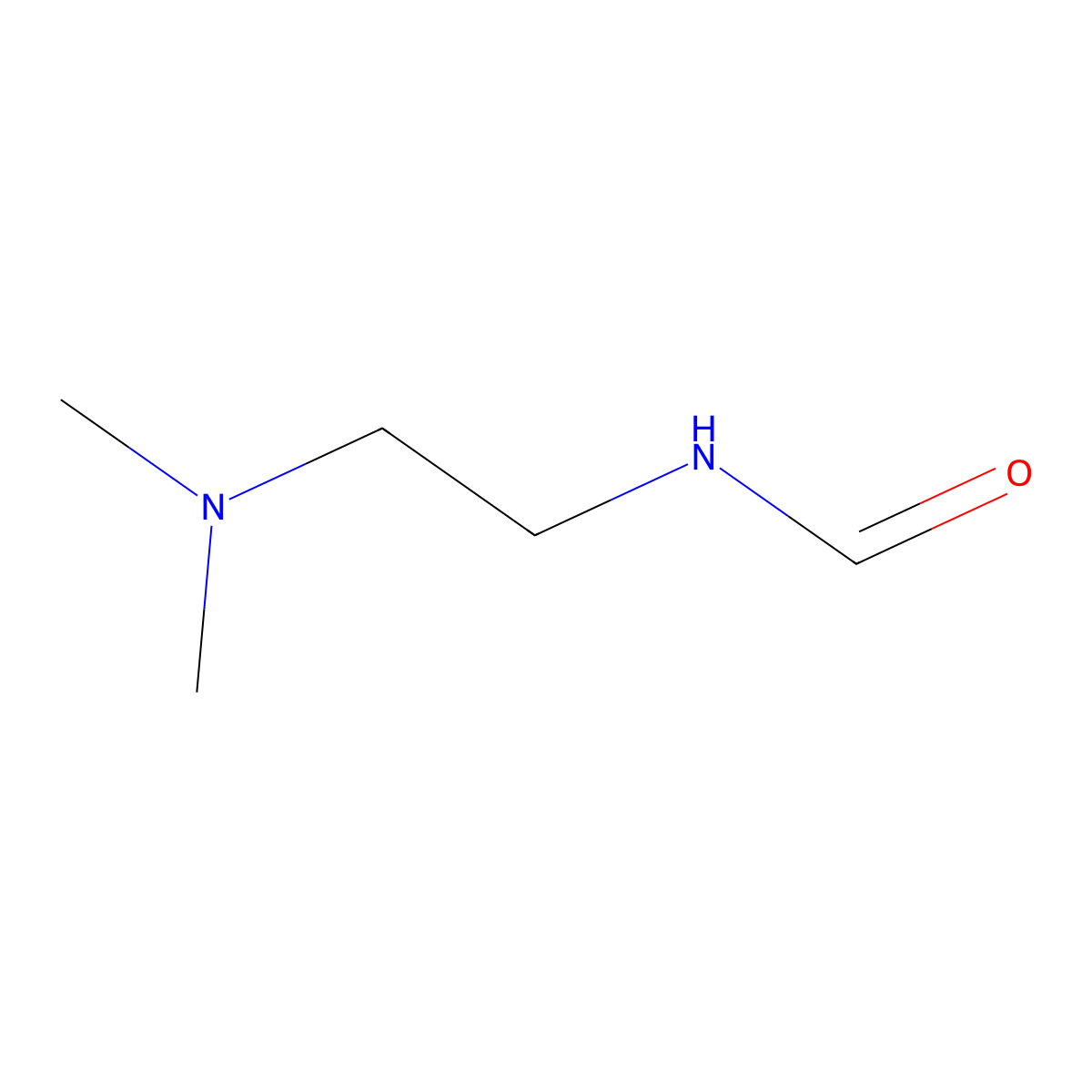 N-(2-(Dimethylamino)ethyl)formamide molecular structure, CAS 7249-51-6