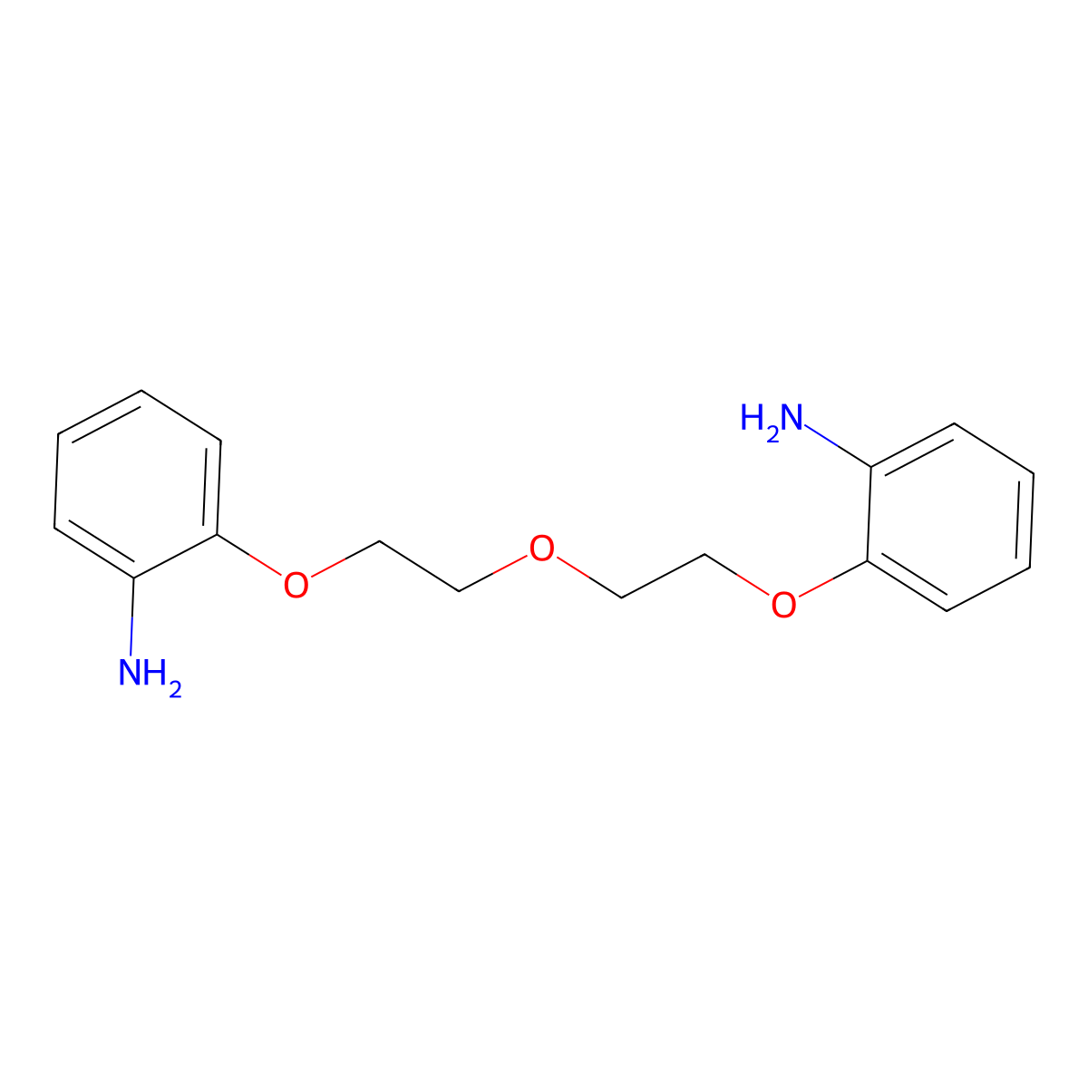 2-[2-[2-(2-Aminophenoxy)ethoxy]ethoxy]aniline molecular structure, CAS 7249-78-7