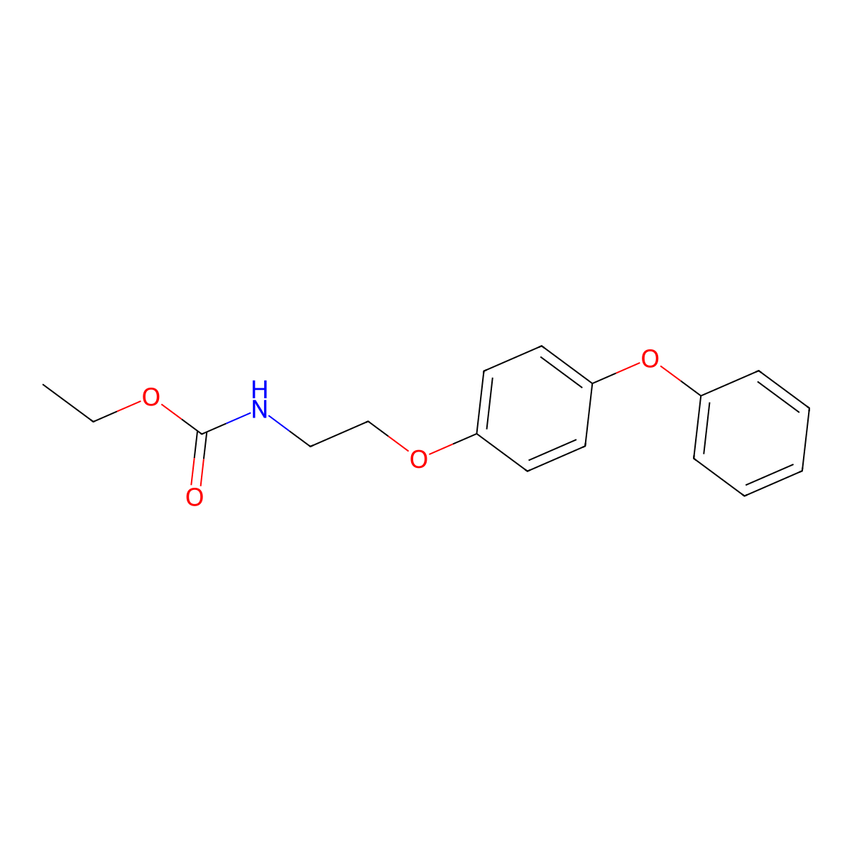 Fenoxycarb molecular structure, CAS 72490-01-8