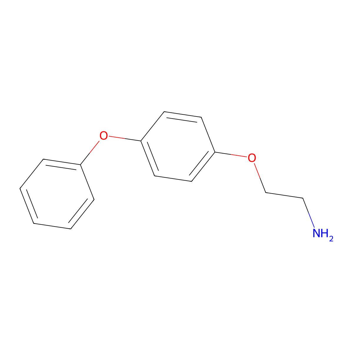 2-(4-Phenoxyphenoxy)ethanamine molecular structure, CAS 72490-14-3