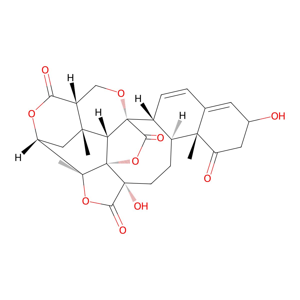 (1R,2S,5S,8S,9R,17R,18S,21S,24R,26S,27S)-5,12-dihydroxy-2,9,26-trimethyl-3,19,23,28-tetraoxaoctacyclo[16.9.2.01,5.02,24.08,17.09,14.018,27.021,26]nonacosa-13,15-diene-4,10,22,29-tetrone molecular structure, CAS 72497-31-5