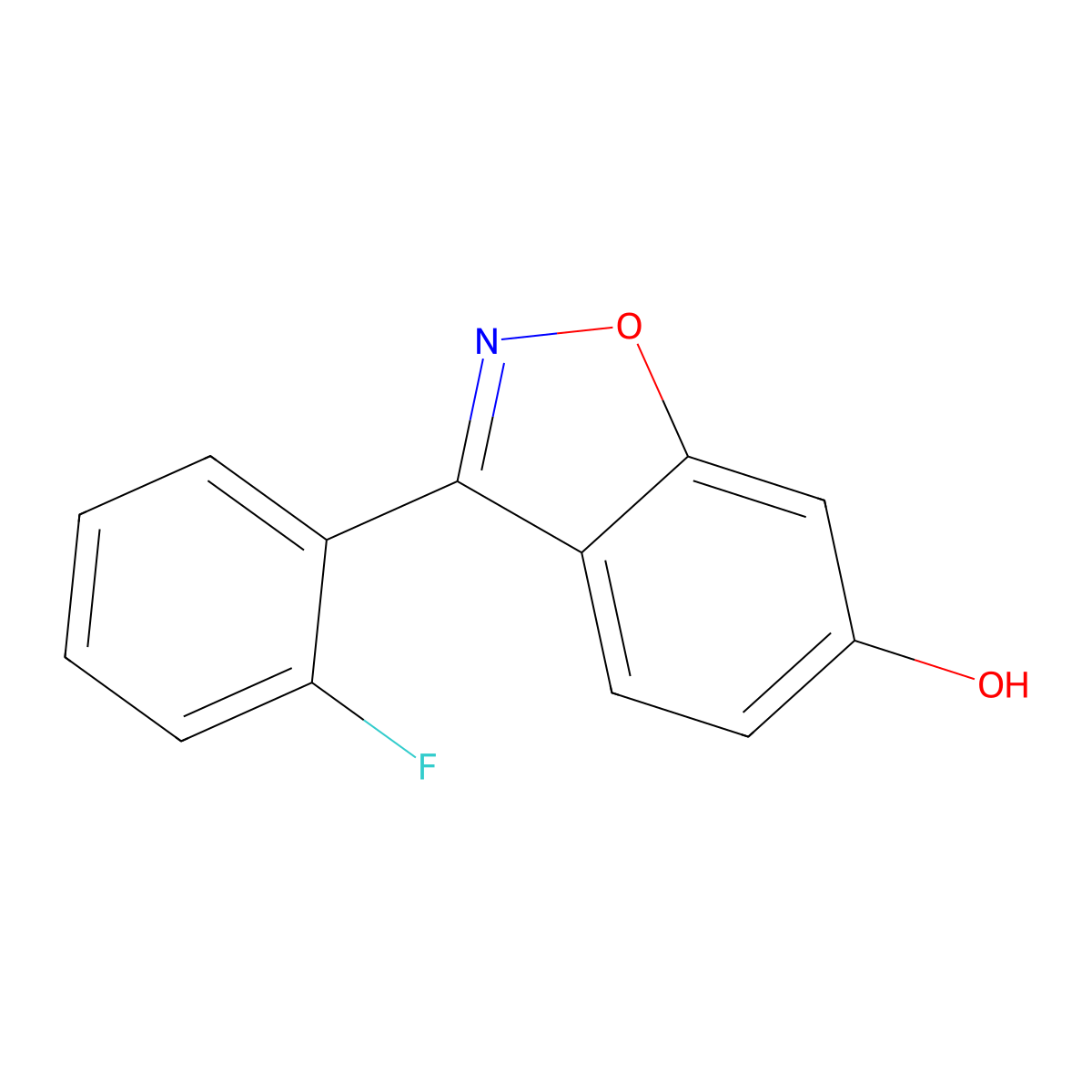 3-(2-Fluorophenyl)benzo[d]isoxazol-6-ol molecular structure, CAS 72498-16-9
