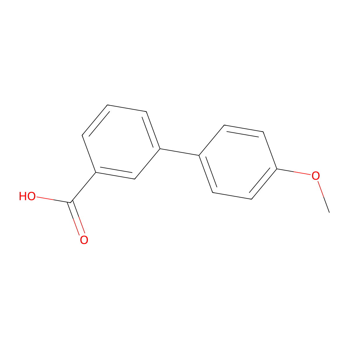 4'-Methoxy-biphenyl-3-carboxylic acid molecular structure, CAS 725-05-3