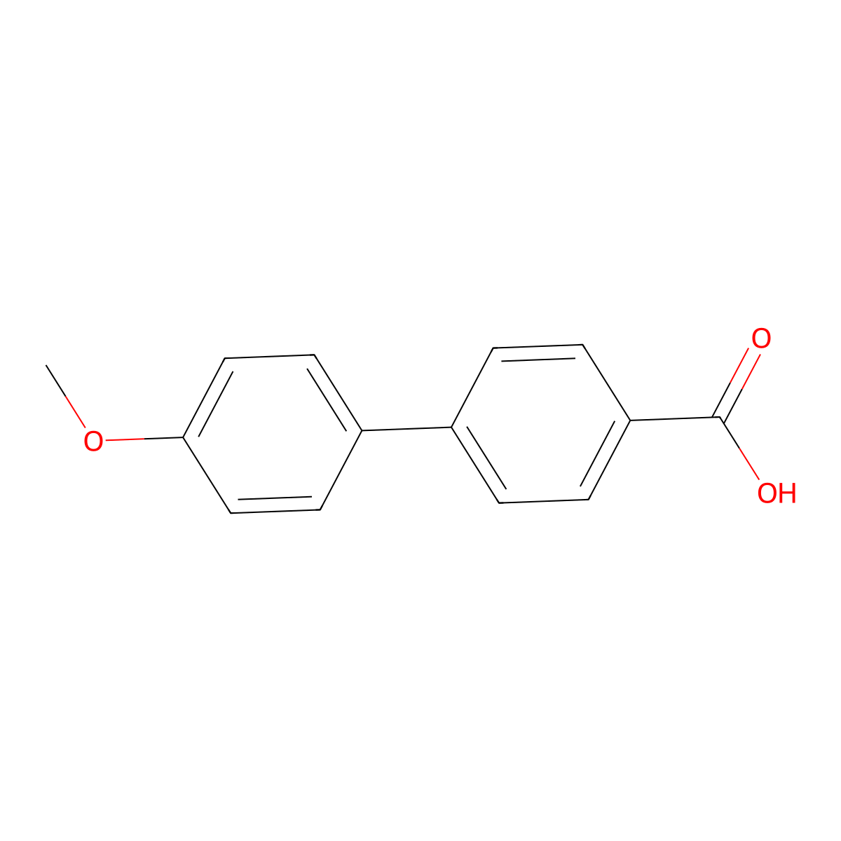 4'-Methoxy(1,1'-biphenyl)-4-carboxylic acid molecular structure, CAS 725-14-4