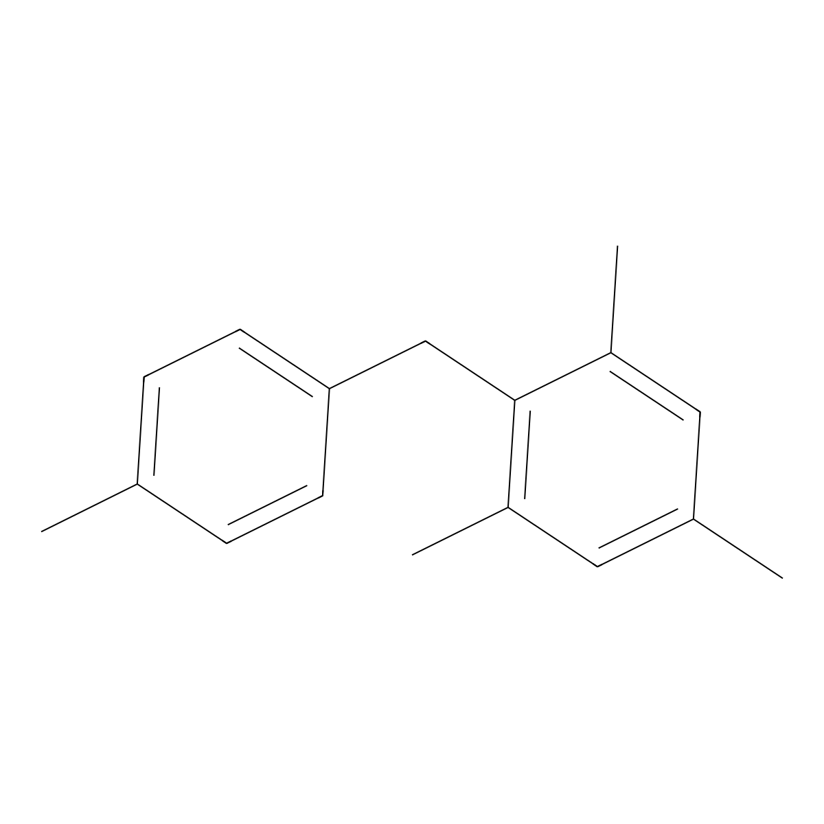 1,3,5-Trimethyl-2-(4-methylbenzyl)benzene molecular structure, CAS 725-65-5