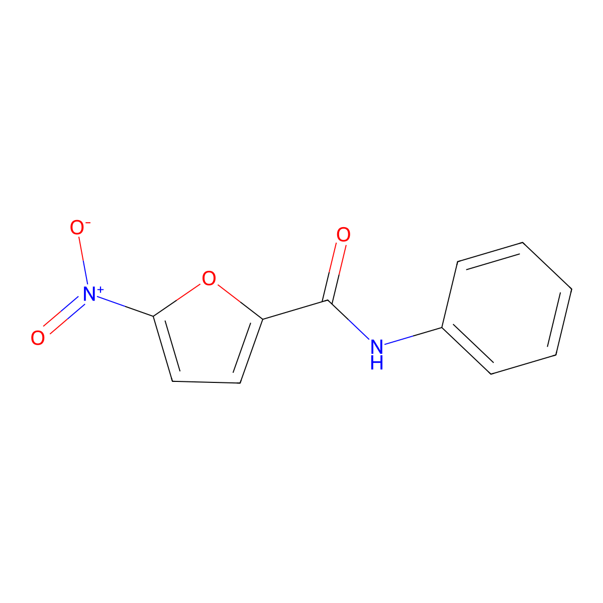 5-Nitro-n-phenylfuran-2-carboxamide molecular structure, CAS 725-83-7