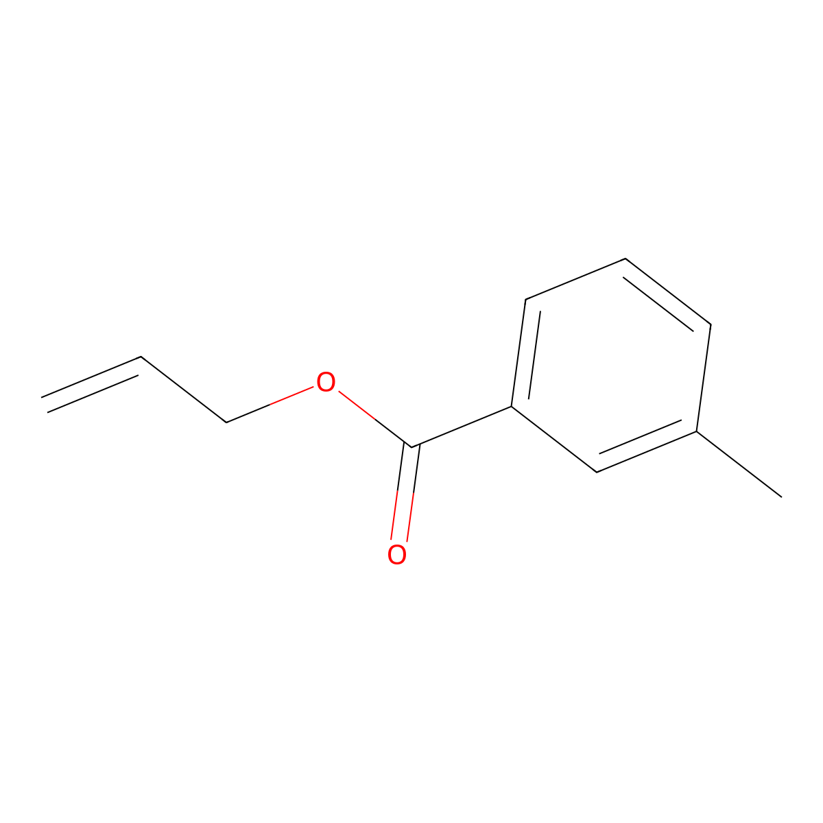 Allyl 3-methylbenzoate molecular structure, CAS 7250-12-6