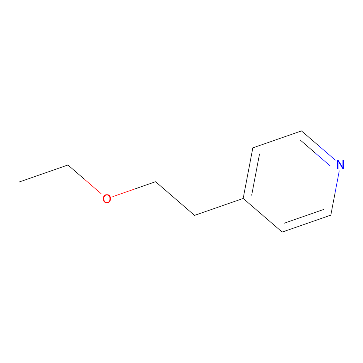 4-(2-Ethoxyethyl)pyridine molecular structure, CAS 7250-69-3