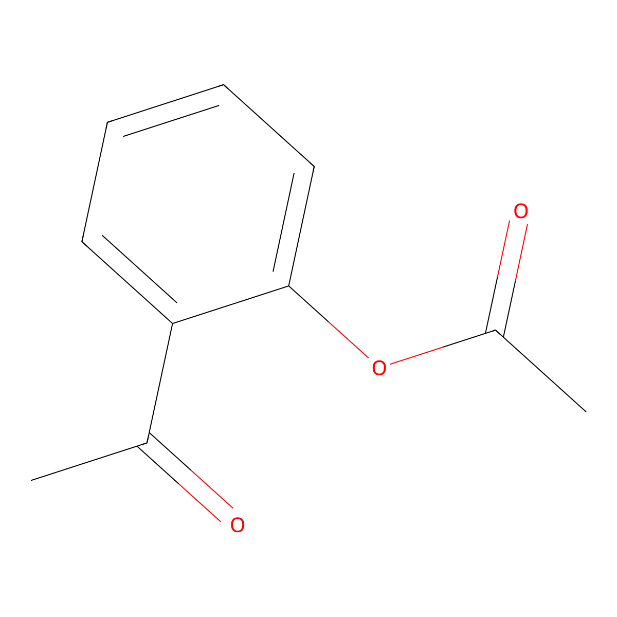 2-Acetylphenyl acetate molecular structure, CAS 7250-94-4