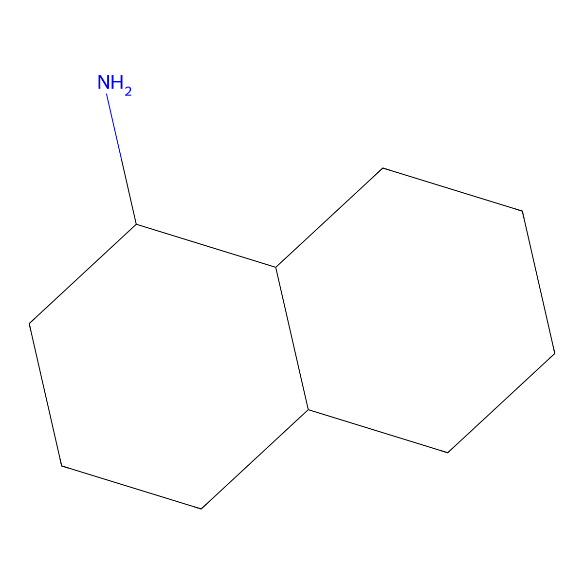 Decahydronaphthalen-1-amine molecular structure, CAS 7250-95-5