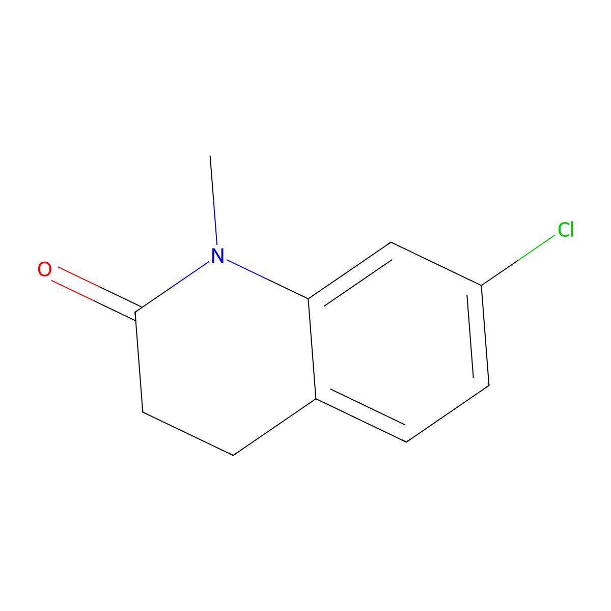 7-Chloro-1-methyl-1,2,3,4-tetrahydroquinolin-2-one molecular structure, CAS 72503-31-2