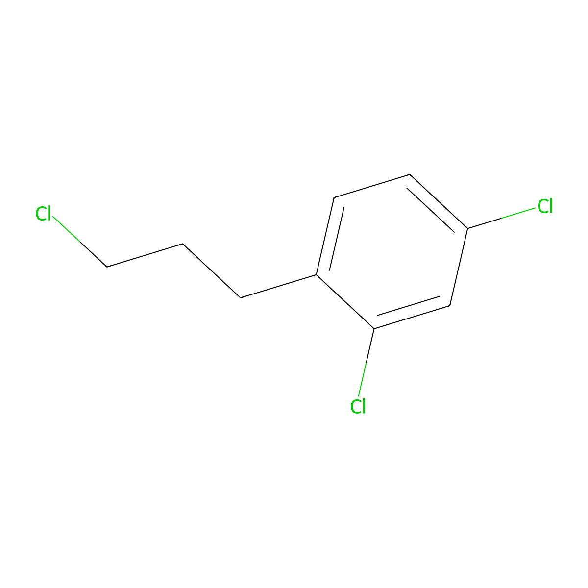 2,4-Dichloro-1-(3-chloropropyl)benzene molecular structure, CAS 72506-10-6