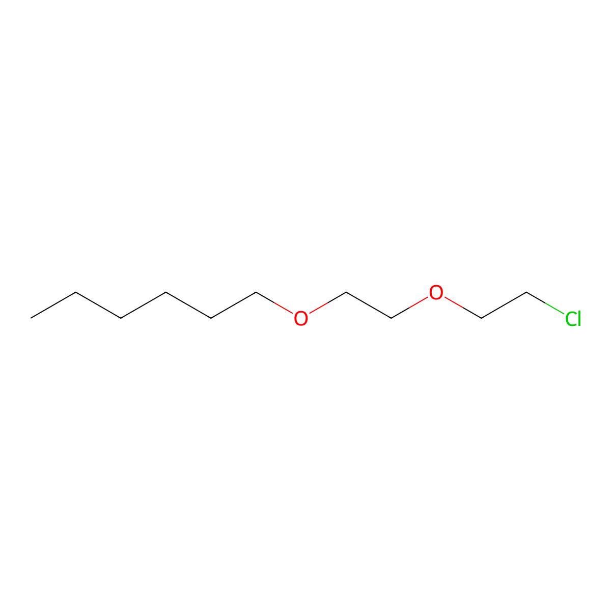 1-[2-(2-Chloroethoxy)ethoxy]hexane molecular structure, CAS 72510-64-6