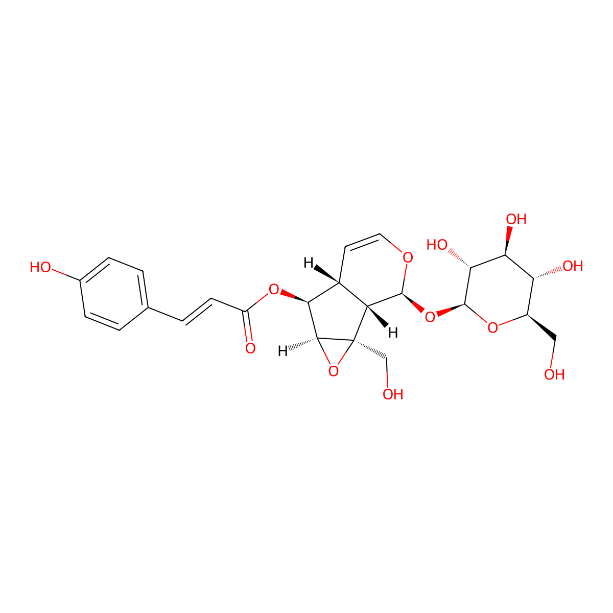 Specioside molecular structure, CAS 72514-90-0