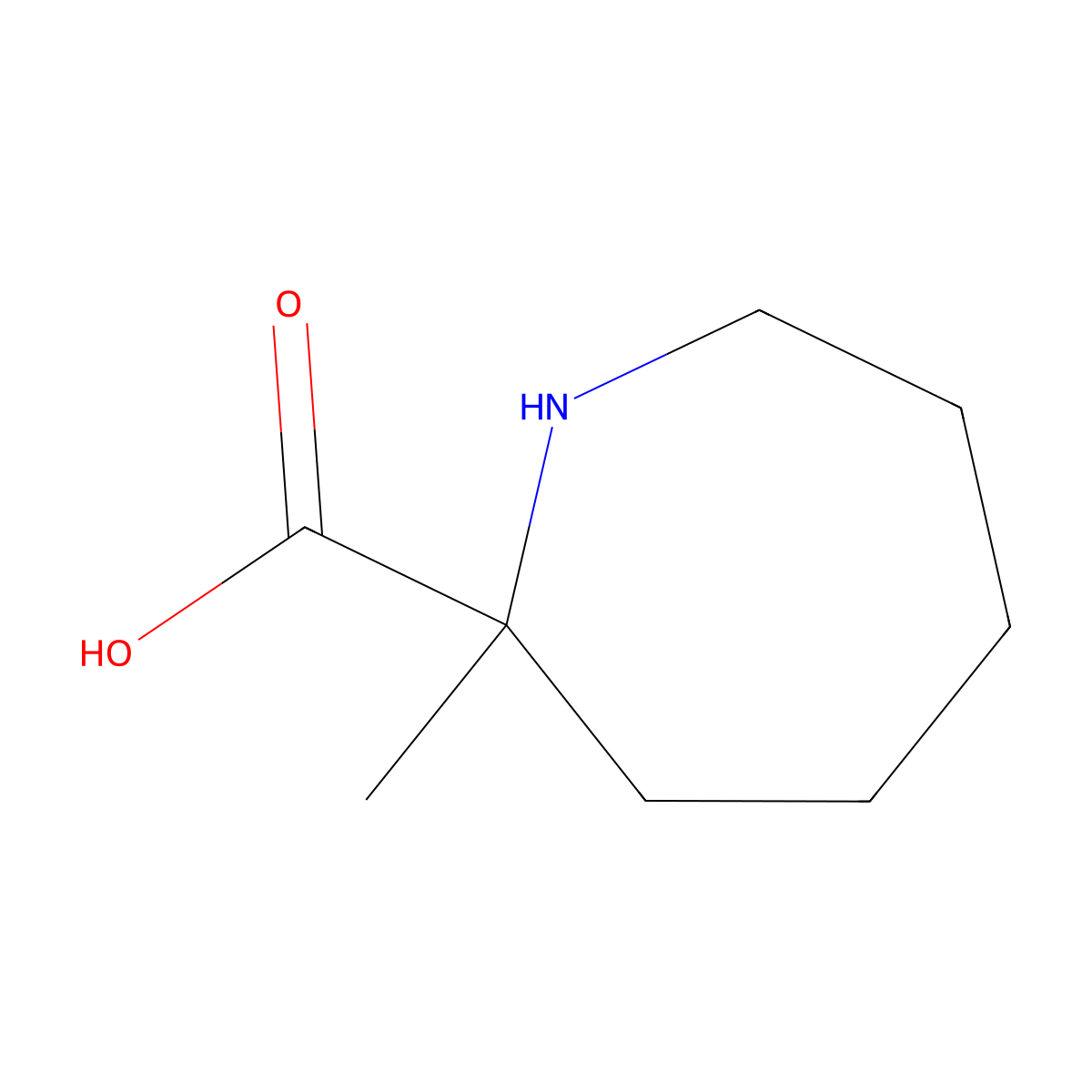 2-Methylazepane-2-carboxylic acid molecular structure, CAS 72518-43-5